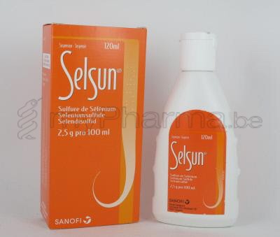 SELSUN 2,5% 120 ML SHAMPOO (geneesmiddel)