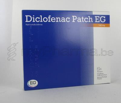 DICLOFENAC PATCH EG 140 MG 5 PLEISTERS             (geneesmiddel)